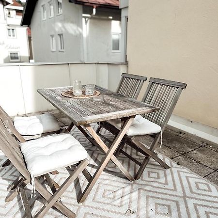 Zentrale Wohnung + Dachterrasse Sonthofen Exterior foto
